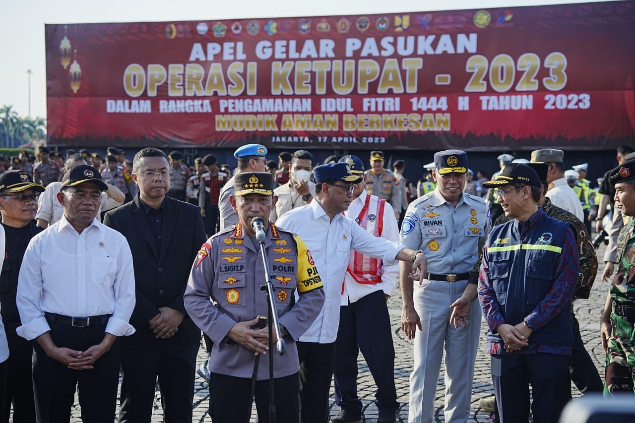 Kapolri Sigit Sampaikan Pesan Penting Pada Operasi Ketupat 2023
