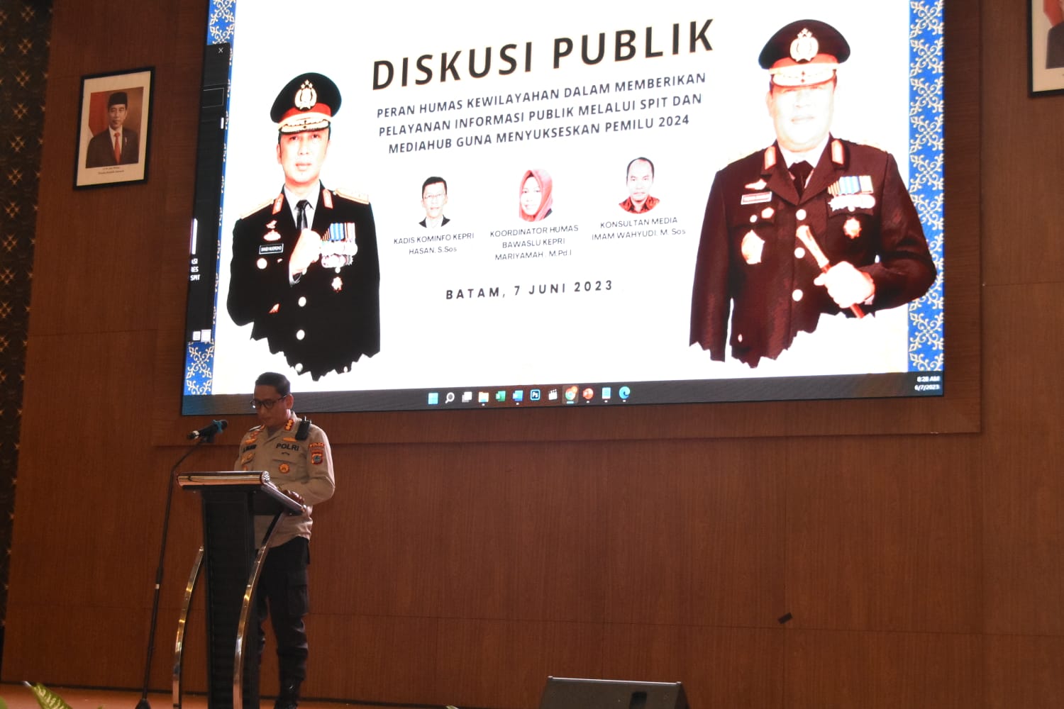 Polda Kepri Gelar Diskusi Publik Bersama Divisi Humas Polri Guna Menyukseskan Pemilu 2024