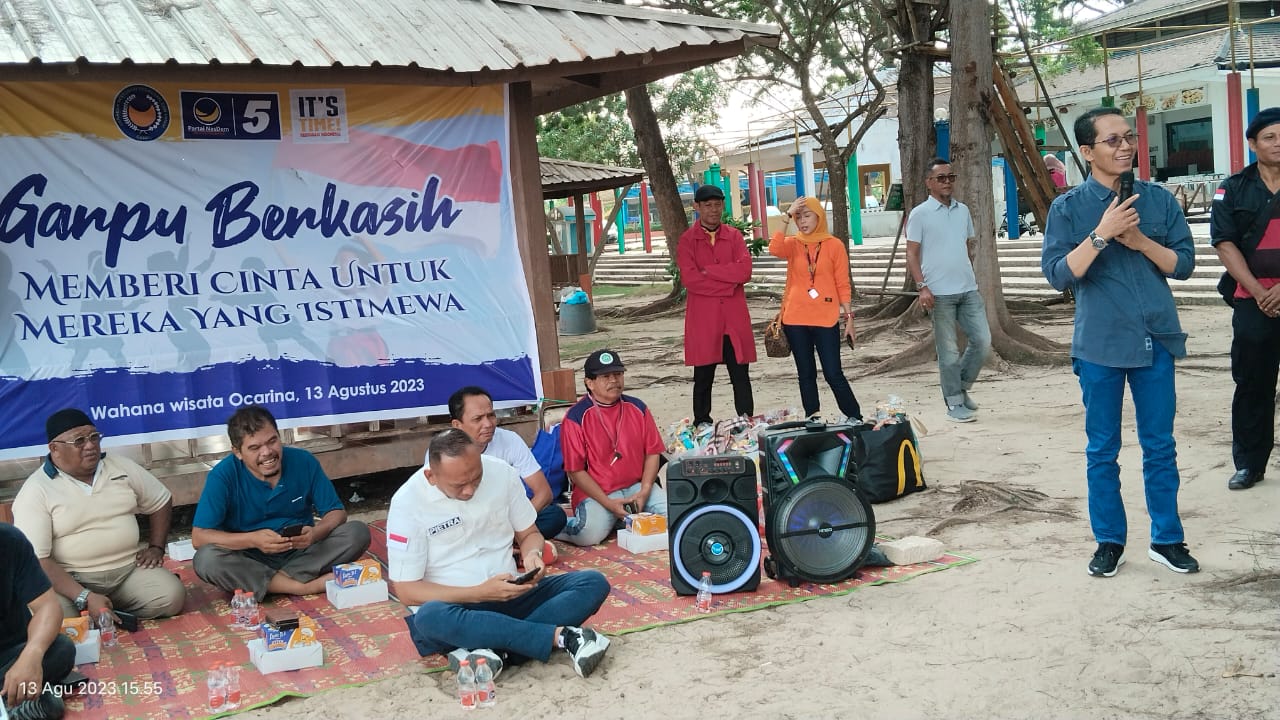 Amsakar Achmad Berpesan Saat Menghadiri Kegiatan GARPU Berkasih di Pantai Ocarina