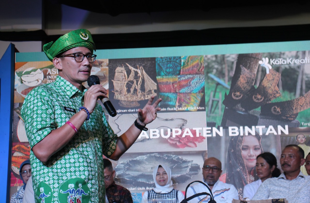 Menteri Sandiaga Uno Dukung Workshop Kabupaten/Kota Kreatif di Bintan